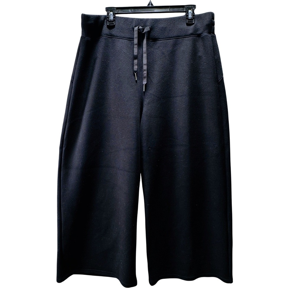 SPANX AirEssentials Women's Black Wide Leg Crop Pants 2X Pull-On Stretch